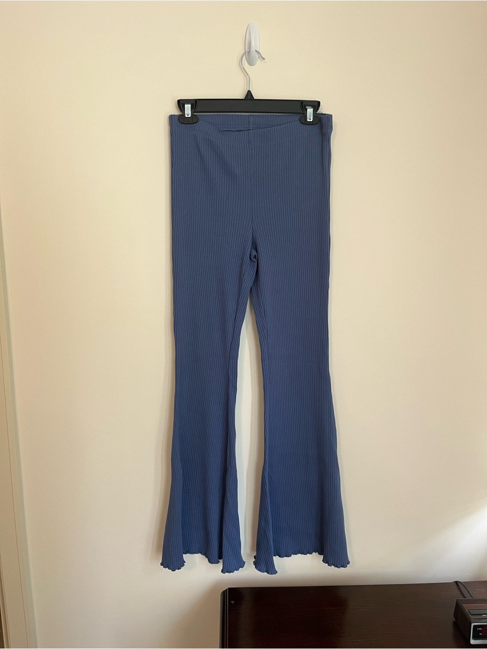 aerie Blue Ribbed Bootcut Flare Pants